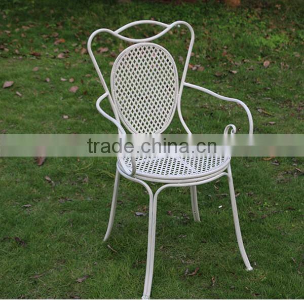 Power Coated Anti-White KD Metal Round Coffee Table