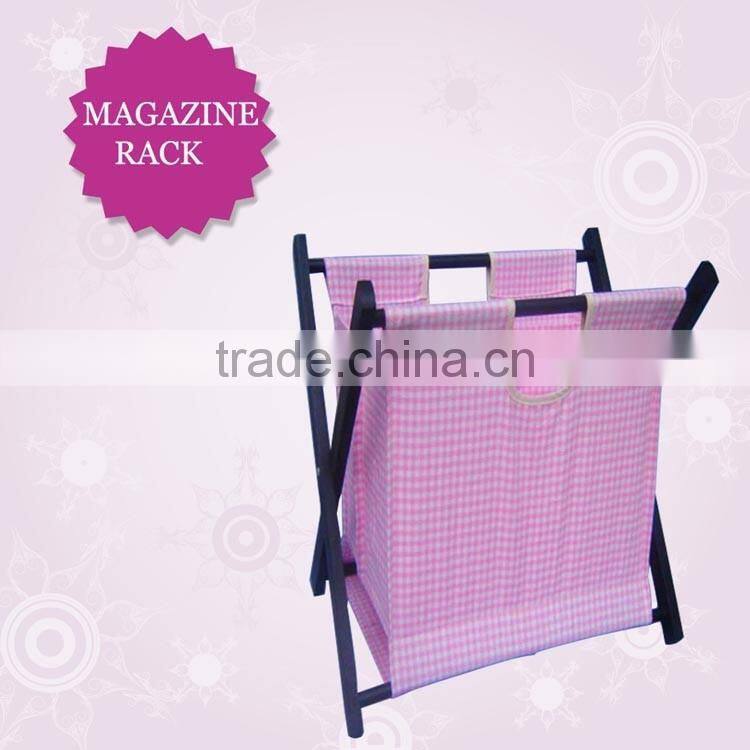 Wholesale paulownia wooden magazine rack, antique wooden newspaper rack