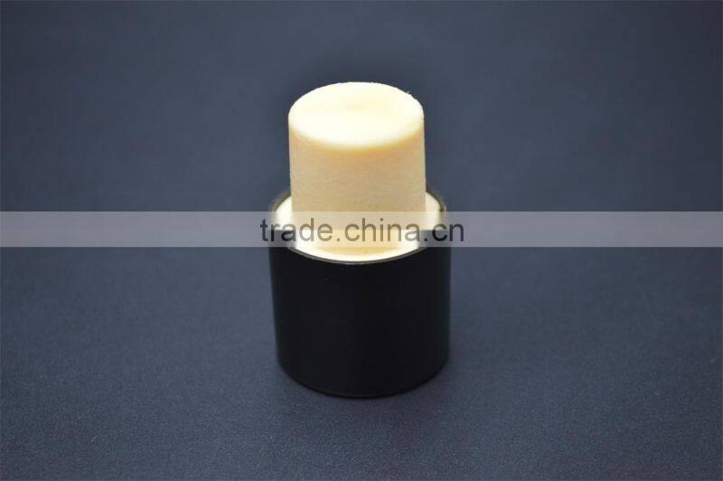 T-shape synthetic stopper with plastic top bottle cork