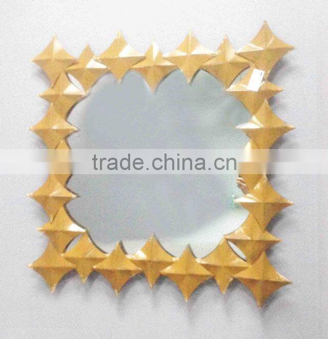 Metal Square Decorative Wall Mirror Wrought Iron Wall Mirror