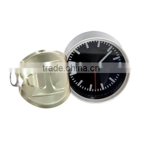 Hot metal canned shaped table clock