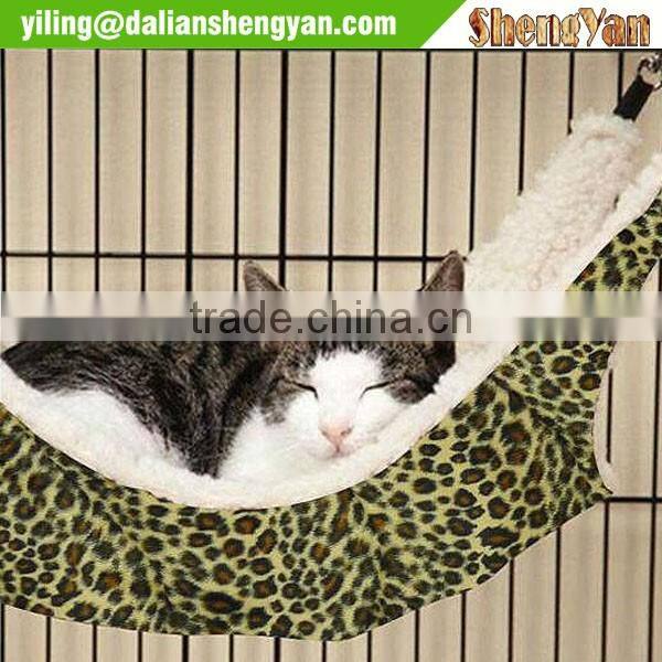 DIY hanging cat cage hammock bed