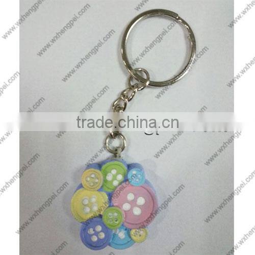 wedding gift A riot of colours buttons creative key ring