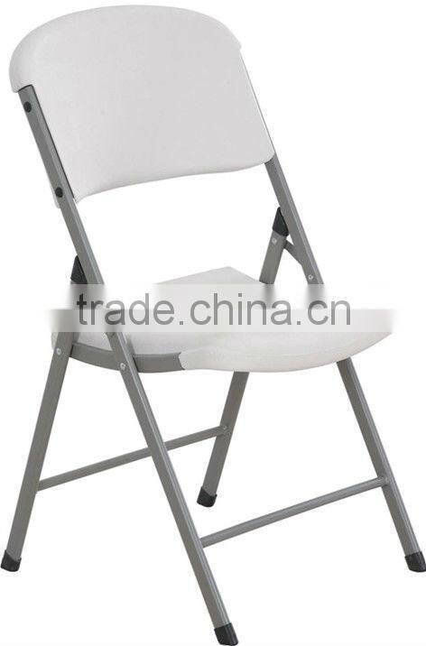 2017 Hot sale blow molding outdoor armless white plastic stacking chair for sale