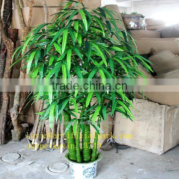 LF101616 Artificial bamboo plants/hot sale real trunk fake bamboo plants