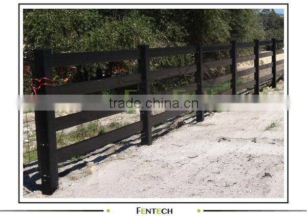 White four rail horse fencing
