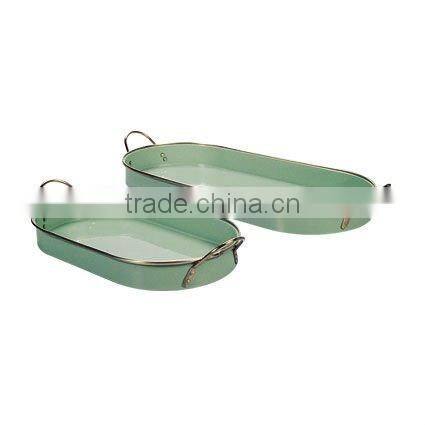 simple fresh metal food fruit round tray