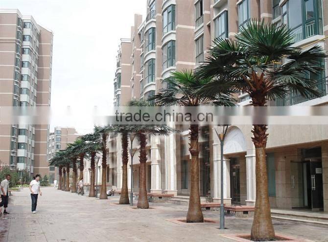 Home garden edging decorative 5ft to 16ft Height outdoor artificial green plastic palm trees EDS06 0831