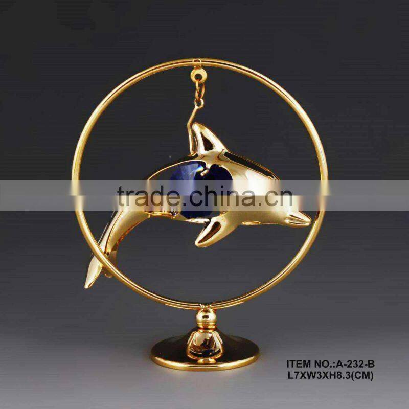 24k gold plated butterfly ornament for home decor