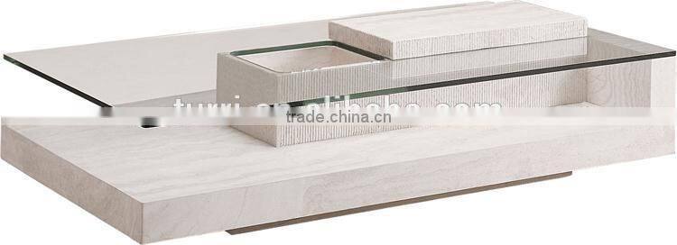 modern nature travertine marble coffee table for home furniture used