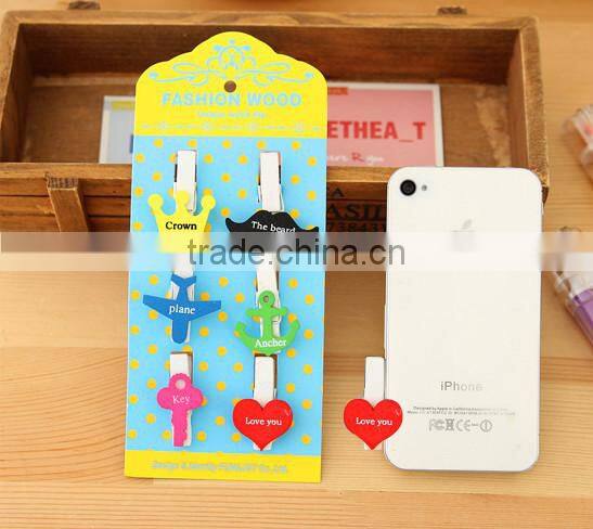 wooden photo clip holder,memo clip