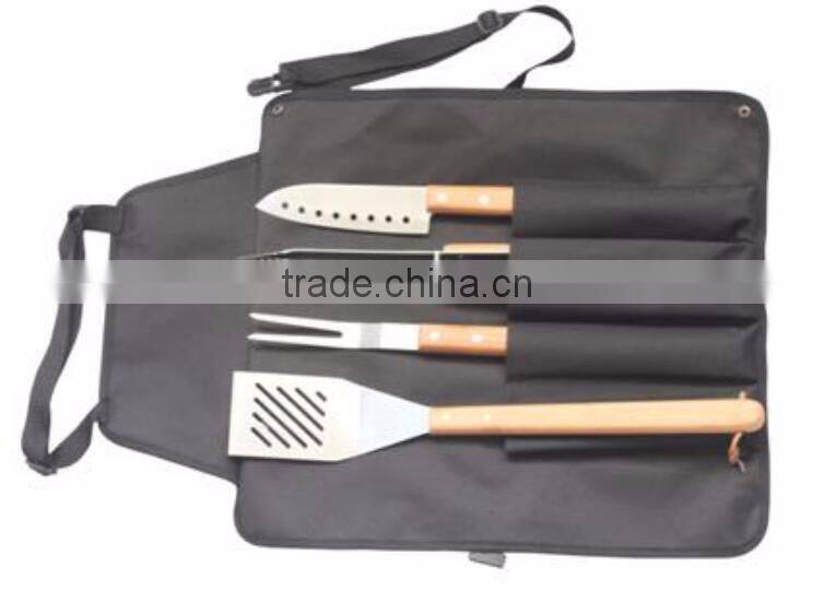 Wholesale stainless steel barbecue tool set with case