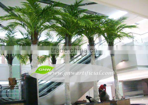 APM045 GNW mini artificial plant palm trees 3.5 meter for garden decorations