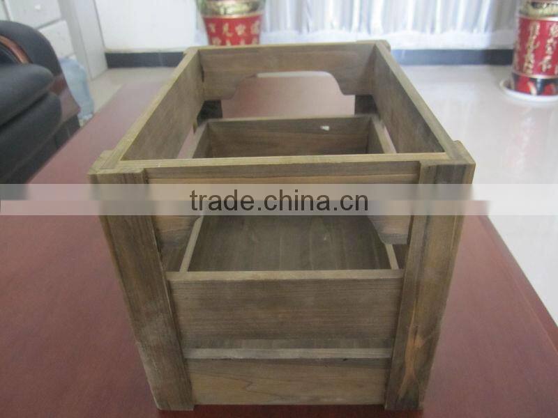 brown fir wood small wooden crates for sale