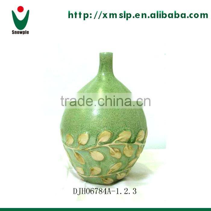Big ceramic flower vase for decoration