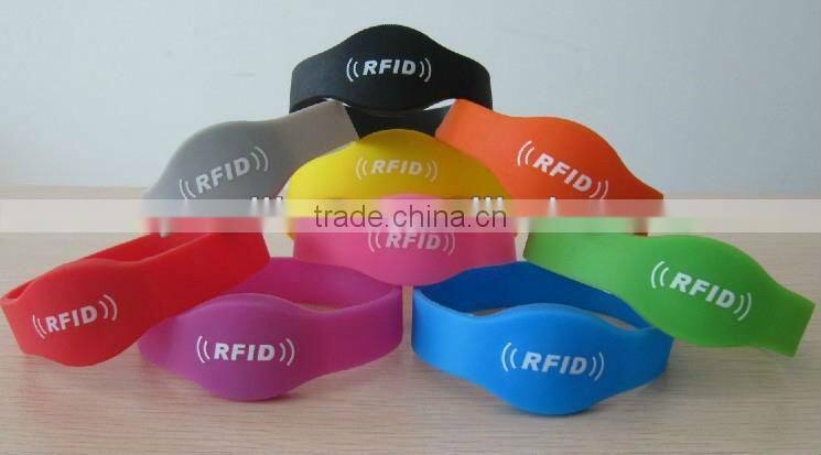 NFC silicone access control rfid bracelet