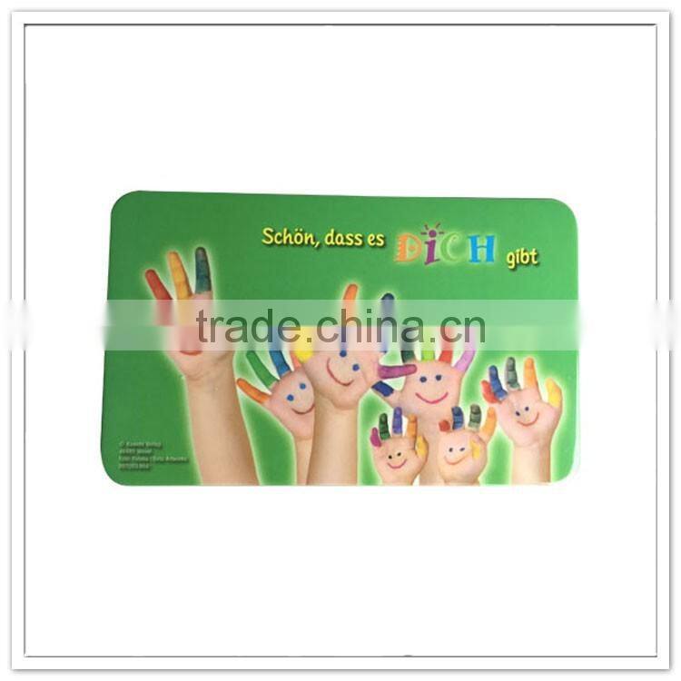 Cute Animal printing 100%melamine breakfast bread board for kids