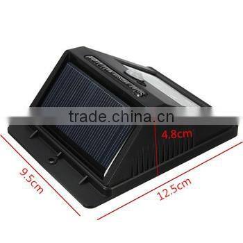 Wall Light, Bright Solar Power Outdoor LED Light No Tools Required Peel and Stick Motion Activated