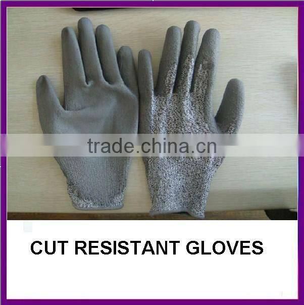 PU Coated Cut Resistant Gloves For Glass Handling ZM779