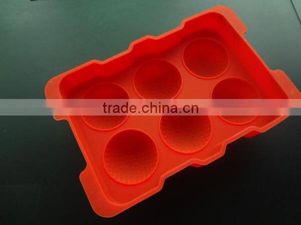 6 cubes 45mm silicone Whisky ice balls tray