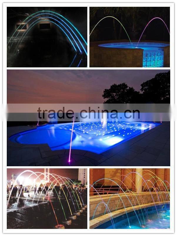 Factory colorful flow fountain laminar water jet