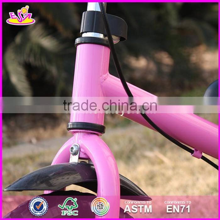2017 New design metal girls pink balance bicycle for kids W16C168
