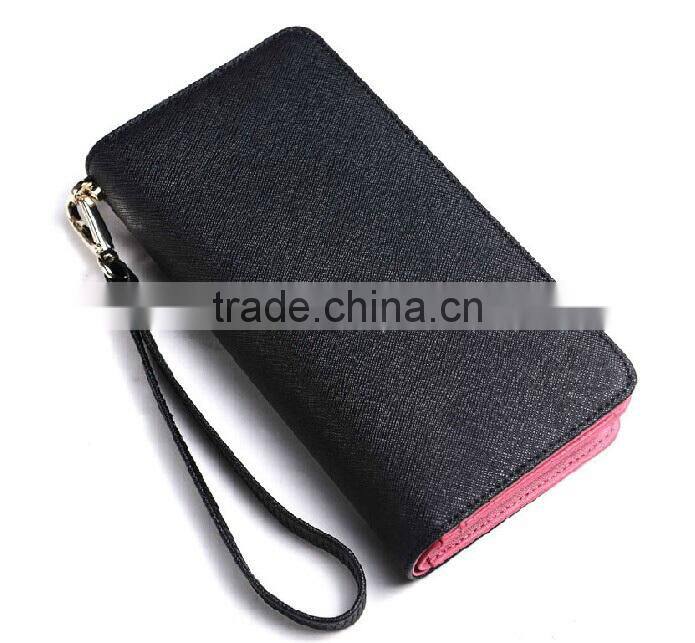 2014 New style leather wallet case for unisex