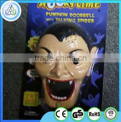Chinese newest party halloween plastic skull electronic toys