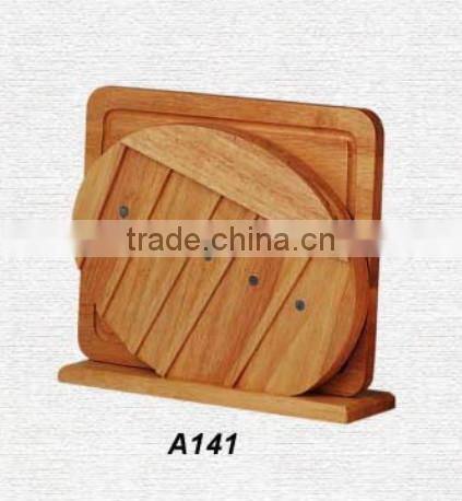 10pcs wooden kitchen knife block