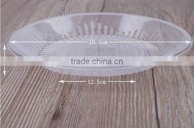 Disposable Circle Plastic Plates Transparent Plastic Plates
