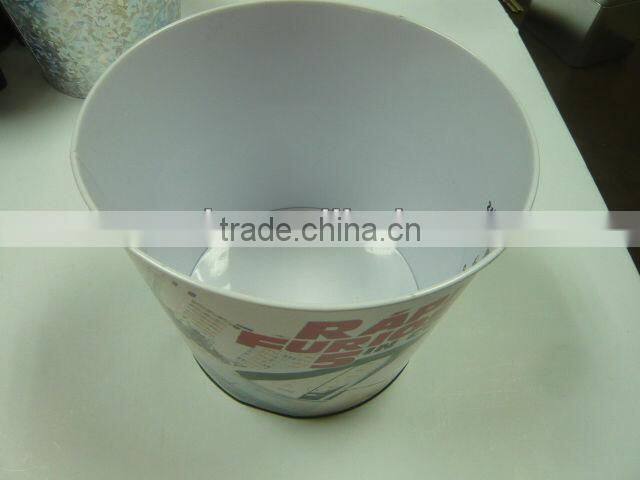 Metal Popcorn Tin Box, Metal Popcorn Bucket, Tin Bucket