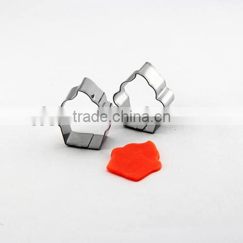 wholesale Cup cake shape biscuit mold high quality metal cookie cutter 3.95cm