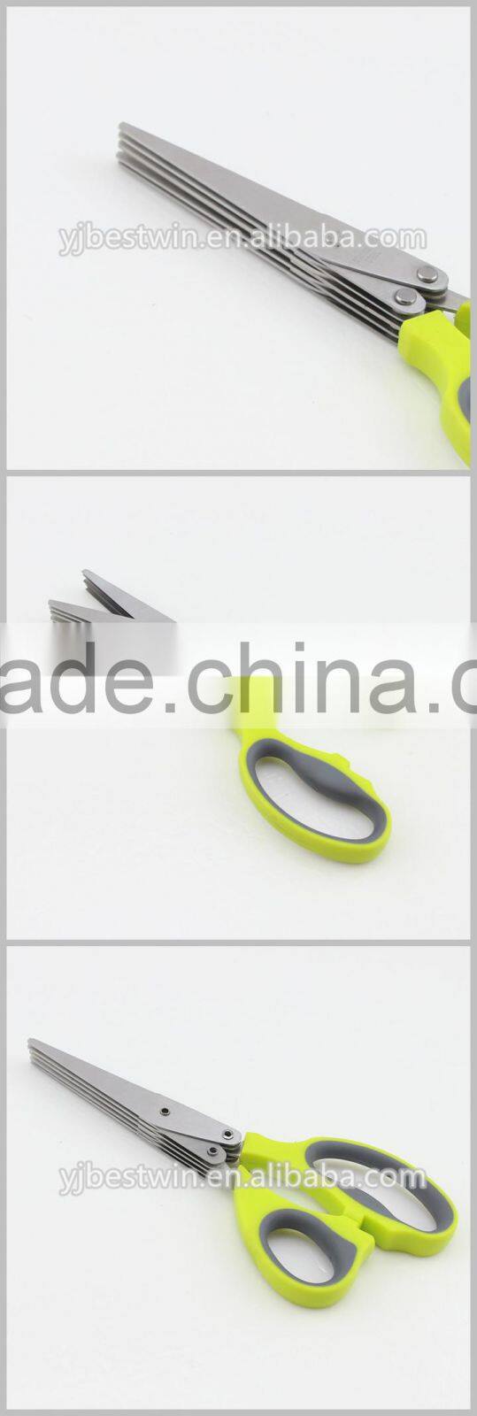 Five Sharp Blades Time-Saving Kitchen Shears Herb Scissors