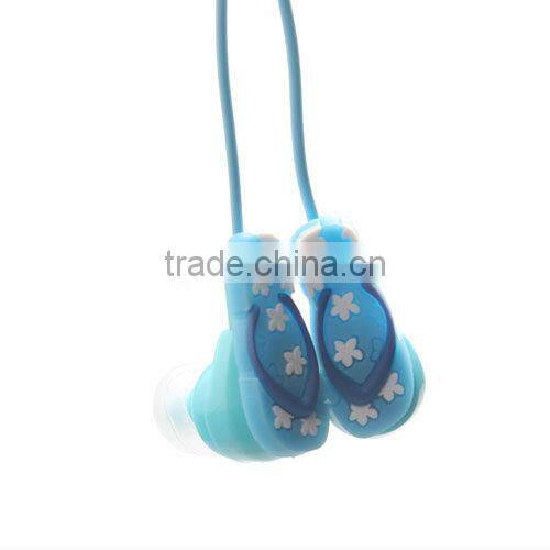 Zipper earphone slippers Earphone 3.5MM BASS MP4 MP3 Headphone earphone