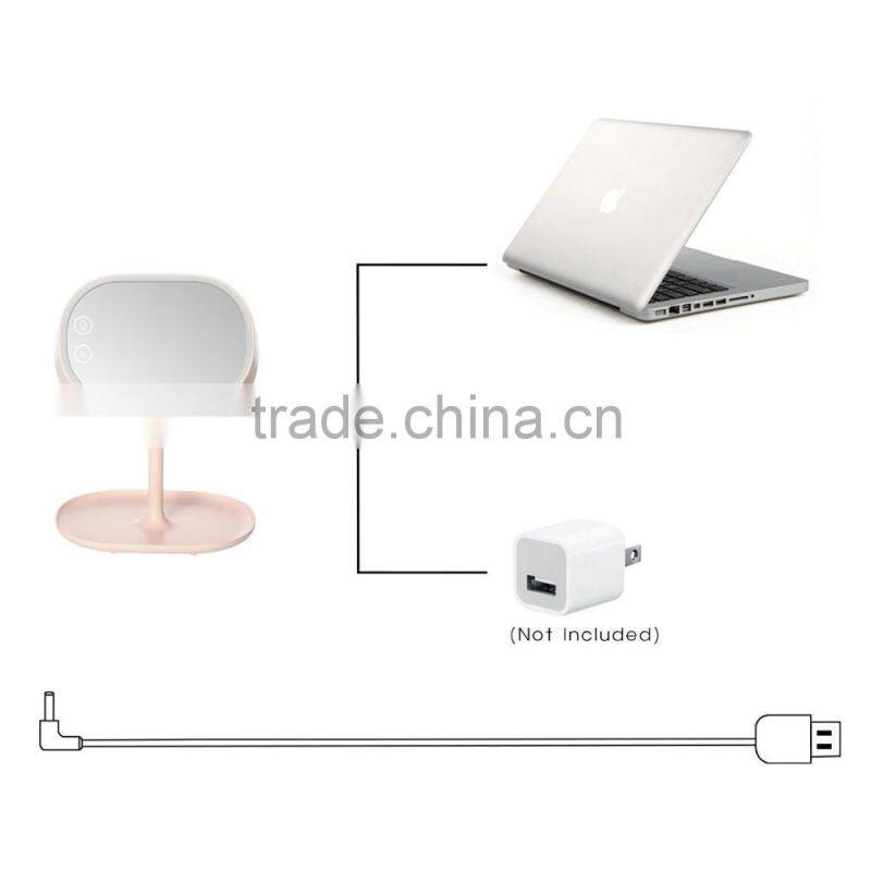 Lighted Makeup Vanity Mirror with Table Lamp for Bedroom Home Decor