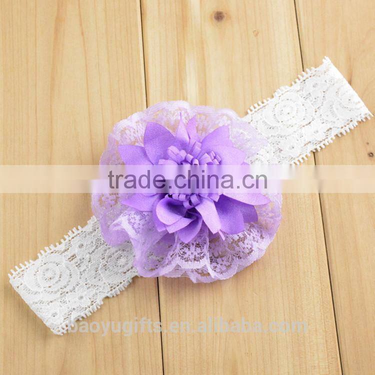 Hot Scolour 10PC Babys Headband Hairband Elastic Wave Point Bowknot Photography