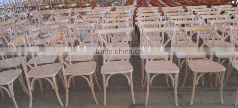Antique Wood Cross Chair for Restaurant Furniture