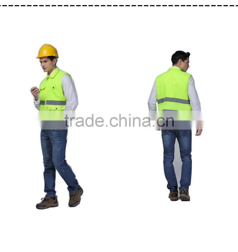 High Visibility Fluorescent Yellow Polyester Tank Top