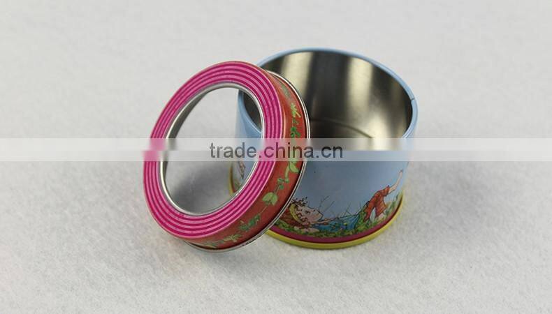 hot sale round biscuit tin box/ metal cookie tin can/ chocolate tin