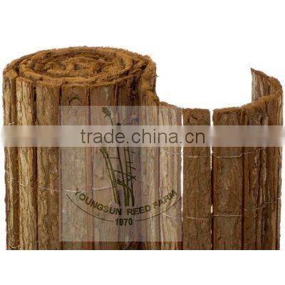 ornamental bark fence