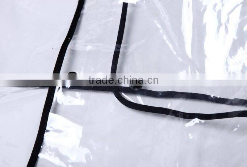 waterproof transparent plastic raincoat