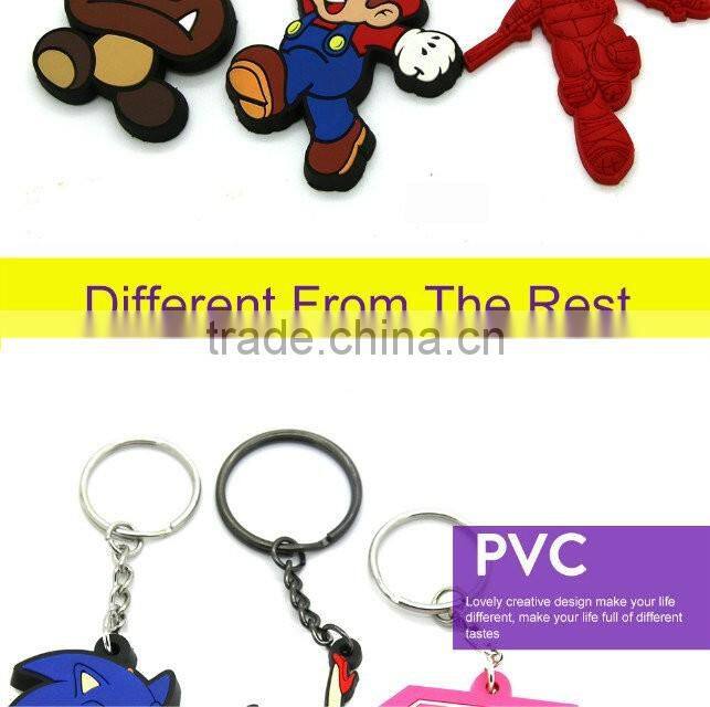 Fashionable custom Soft Pvc Key Chain With Cartoon Design