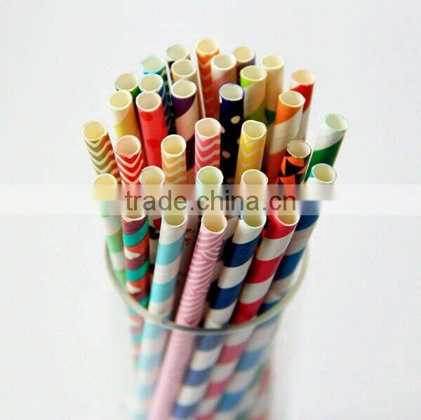 Disposable Biodegradable Food Grade ISO9001:2008 Paper Straw