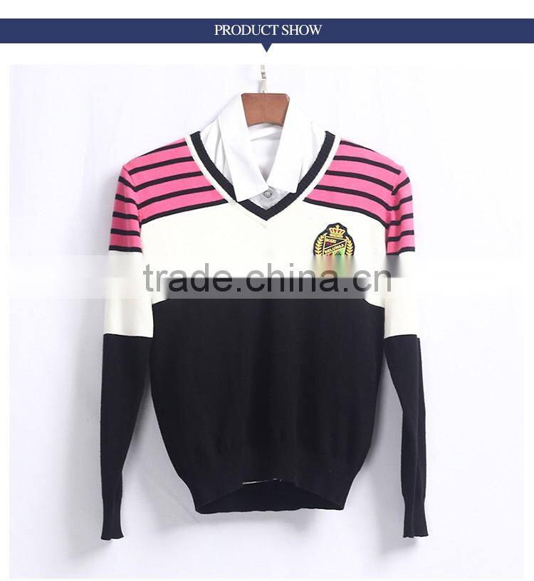 Latest Design Middle School Uniform Sweaters