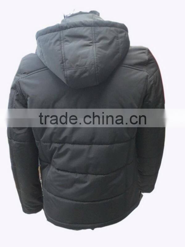 European fashion winter fake down coats for man with hood