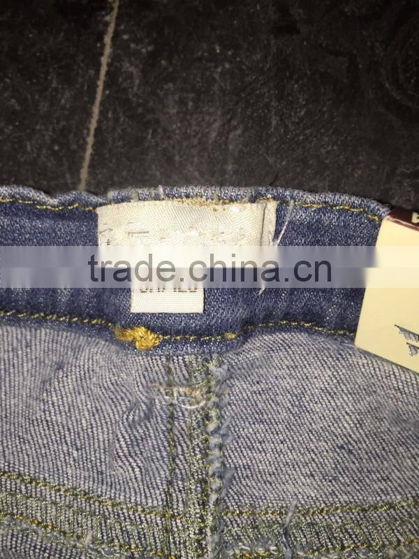 Closeout clothing girl's new model jeans manufacturers china