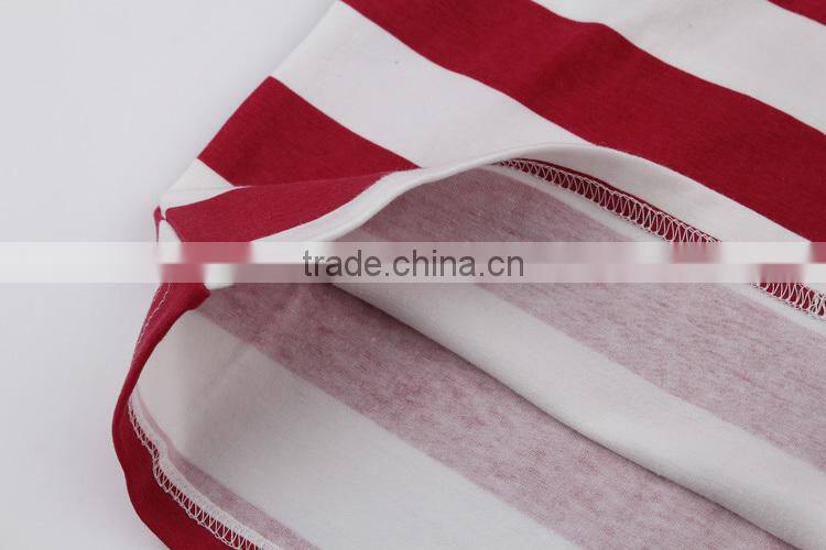 2016 stripe printing t shirt fashion children clothes kid