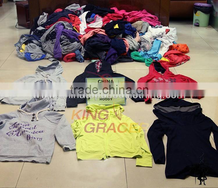 China Top Gracer Cheap Used Clothes Hoody Sorted 100Kg Used Clothing France style