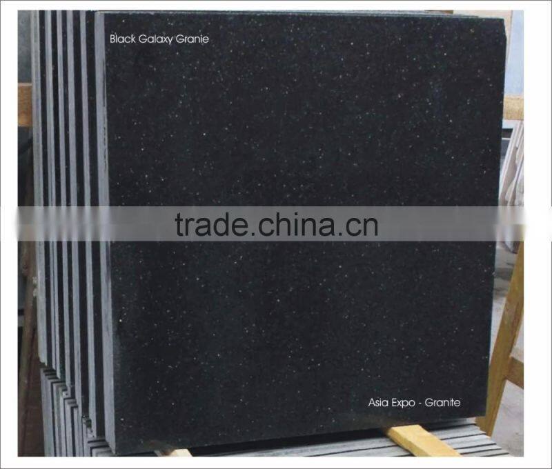 Black Galaxy Granite Tiles