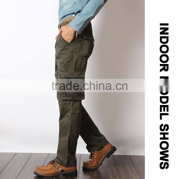 Wholesale Fashion Multi Color 100% Cotton Long Tactical Pants Mens 6 Pocket Cargo Pants